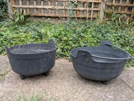 Photo of free 2 cauldron-style planters (Howlands, AL7) #1