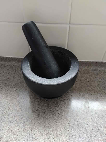Photo of free Black mortar and pestle (Eastcote HA4) #1