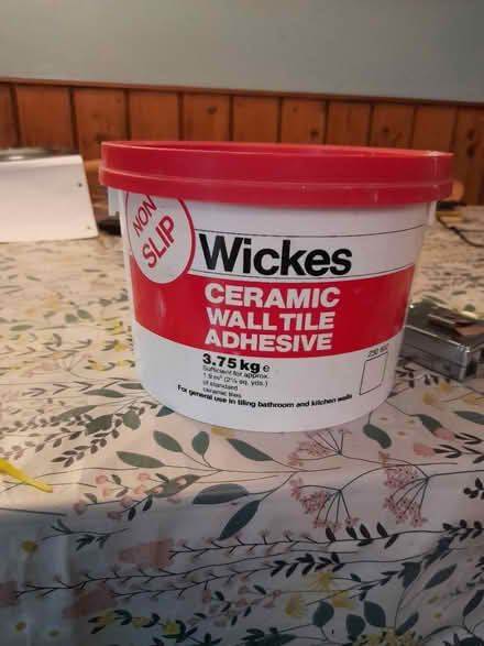 Photo of free Tile adhesive -full tub white (SN1 old town swindon) #2