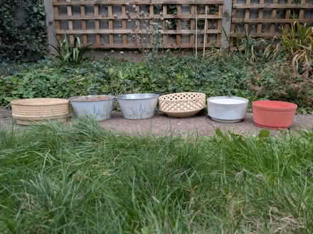 Photo of free 6 shallow circular planters (Howlands, AL7) #1