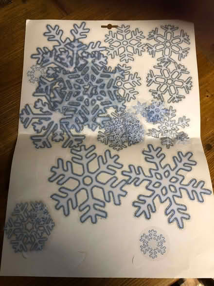 Photo of free snowflake window stickers (Sprowston NR7) #1