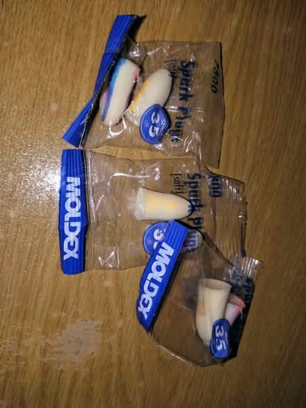 Photo of free Spark plugs earplugs (3 pairs) (Commonside Rd) #1