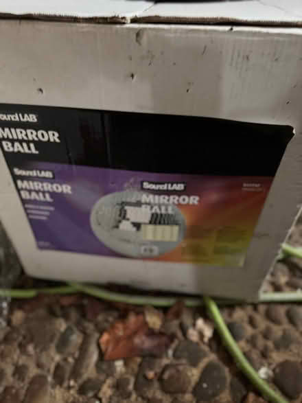 Photo of free 2 large party disco balls. Boxed and believed unused. (Harlington LU5) #1