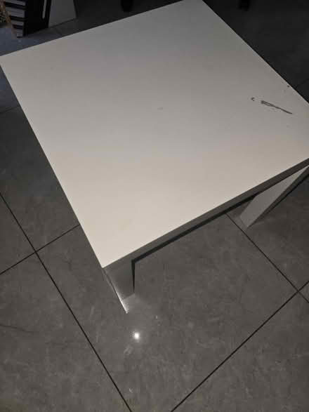 Photo of free 2 white side tables from Ikea (Dewsbury WF12) #2