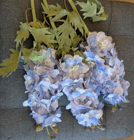 Photo of free 3 artificial blue delphiniums (Aldrington BN3) #1