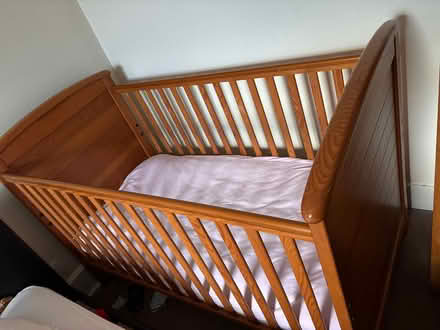 Photo of free Baby cot and mattress (Richmond) #2