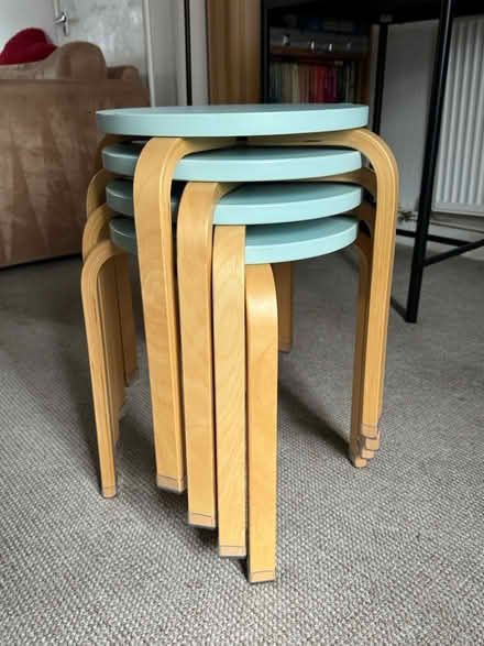 Photo of free x4 Wood Stools (LA15) #1