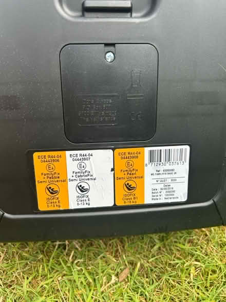 Photo of free Family fix car seat base (Nr24 2np) #3