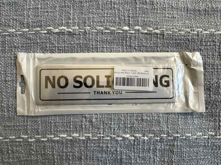 Photo of free No Soliciting signs (Near El Camino & Hollenbeck) #1