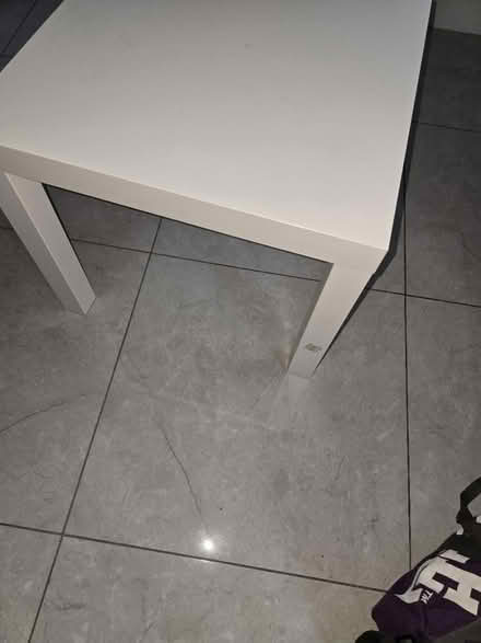 Photo of free 2 white side tables from Ikea (Dewsbury WF12) #1