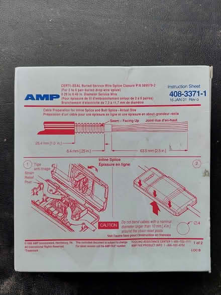Photo of free Certi-seal wire splice closure (18) (Bathurst / Henderson) #2