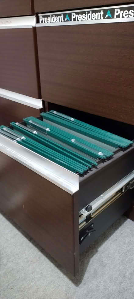 Photo of free Wooden 3 Draw Filing Cabinet (North Ascot SL5) #1