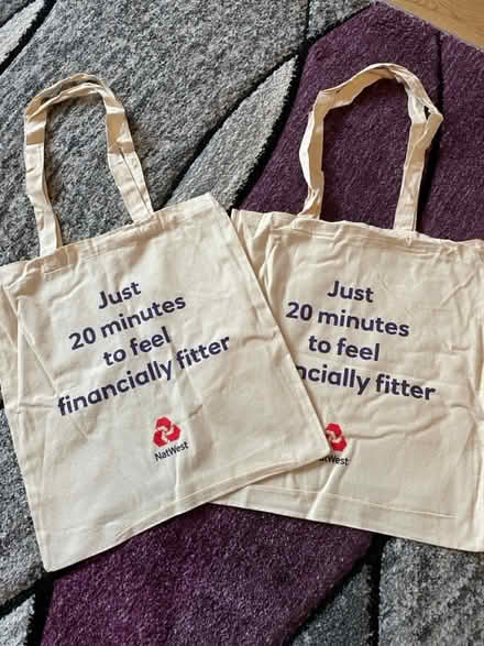 Photo of free Two boxes of NatWest tote bags (Gartcosh G69) #1