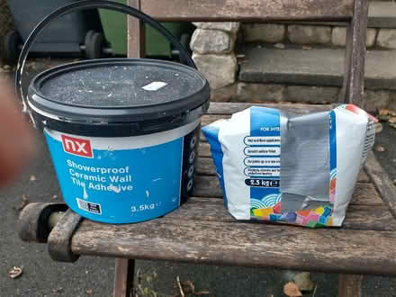Photo of free Wall tiling adhesive and grout (Kirkby Lonsdale LA6) #1