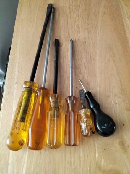 Photo of free 5 Various Screwdrivers 1 ?Bradawl (Waterlooville PO7) #1