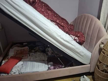 Photo of free Next blush ottoman bedframe (Horsham) #2