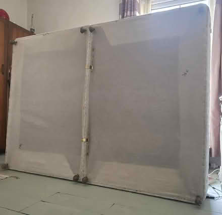 Photo of free Double bed divan base and headboard (Woodseats S8) #3