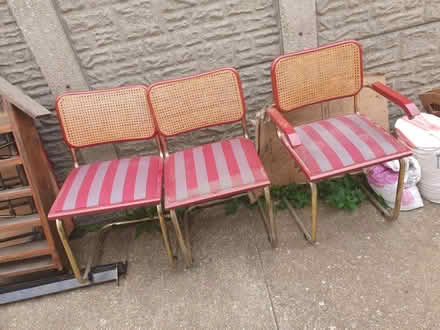Photo of free 6 chairs and red top table (Shoreham by sea BN43) #1