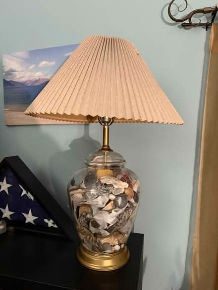 Photo of free seashell lamp (Somerset, NJ) #1