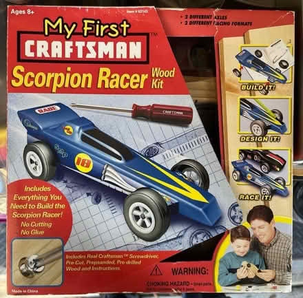 Photo of free Wooden race car kit for small child (Mountain View nr train station) #1