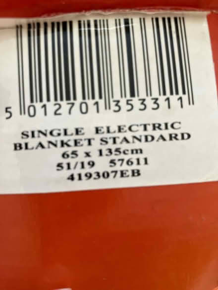 Photo of free Single electric blanket (Twickenham Green) #3