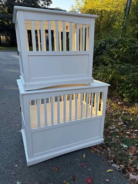 Photo of free white wooden dog crates (Acton) #1