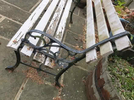 Photo of free Old Garden Bench (Clint Green NR20) #2