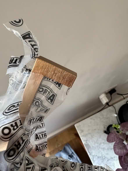 Photo of free 11x bronze coloured 128mm door handles (Wisewood S6) #2