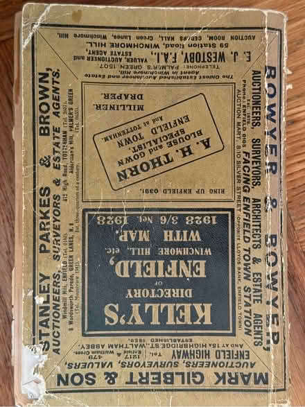 Photo of free Kelly’s Directory 1928 - Enfield, Winchmore Hill (Enfield EN2) #1