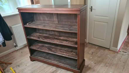 Photo of free Dark wood book case / shelves (Weston Park) #1