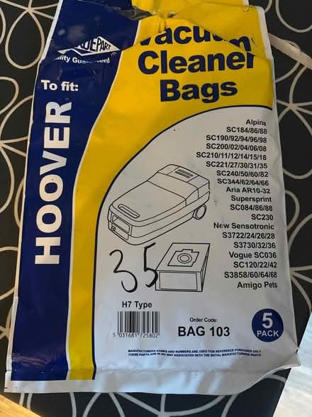 Photo of free Vacuum cleaner bags (Longthorpe) #1