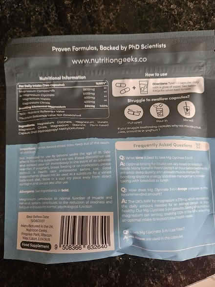 Photo of free Magnesium Supplement (Chellaston DE73) #2