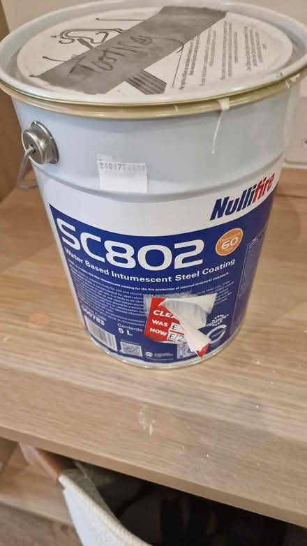 Photo of free Water based intumescent steel paint (Epsom KT17) #1