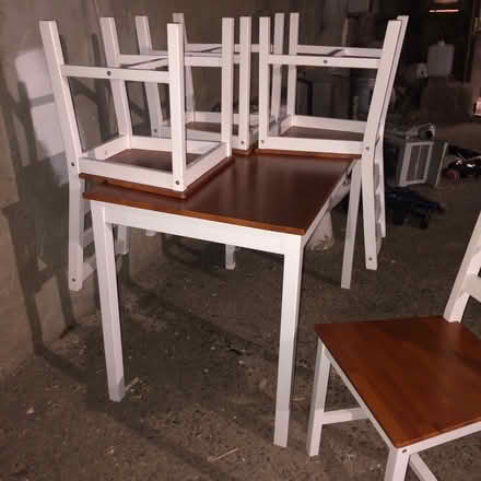 Photo of free Pristine wooden table & chair set (East Flatbush) #2