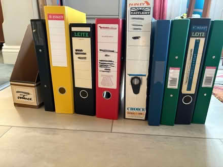 Photo of free Lever arch files etc (West Horsley KT24) #1