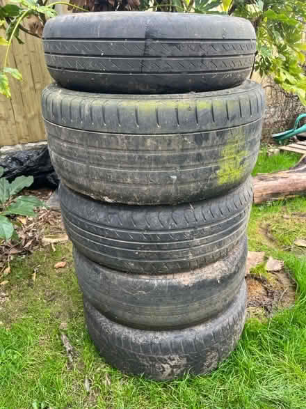Photo of free 5 used tyres (Faraday Avenue B32) #1