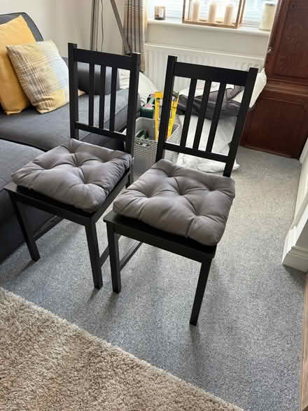 Photo of free 2x Black Chairs (Sarisbury green, SO31) #1