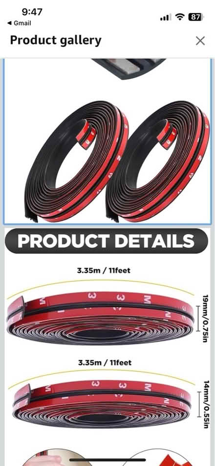 Photo of free T-Shape Sealing Strip (windshield) (Philadelphia/South Jersey) #1