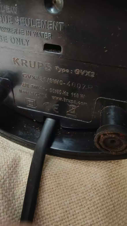 Photo of free used krups gvx231 coffee grinder (White City, W12) #2
