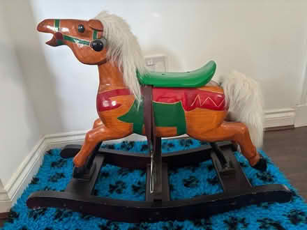 Photo of free Wooden rocking horse (Glasgow Parkhead G31) #1