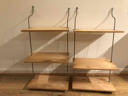 Photo of free Wooden shelves with metal brackets (New Barnet N20) #1