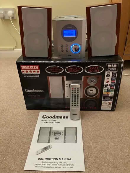 Photo of free Goodmans DAB and CD Micro System (Overton RG25) #2