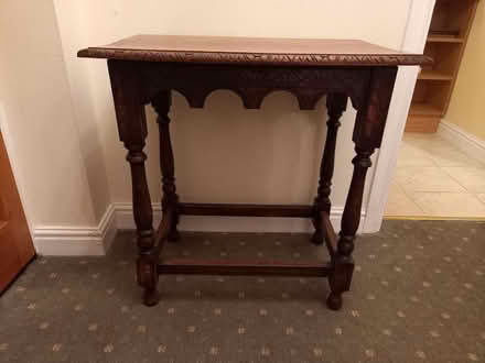 Photo of free Small Oak Side Table (Alfrick WR6) #1