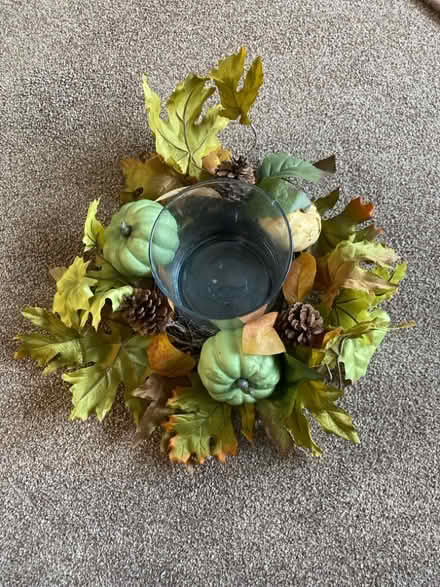 Photo of free Candle holder with autumn greenery (Bagillt CH6) #1
