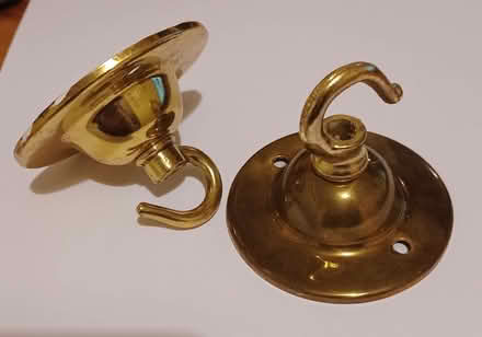 Photo of free 2 Hook ceiling rose for light fitting (Totley S17) #1