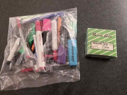 Photo of free Mixed pens and treasury tags (Stockbridge EH4) #1