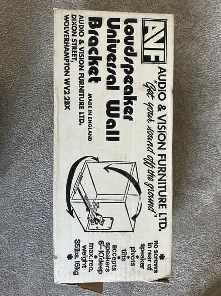 Photo of free Pair of Wall Mounting Hi Fi Speaker Brackets (Overton RG25) #2