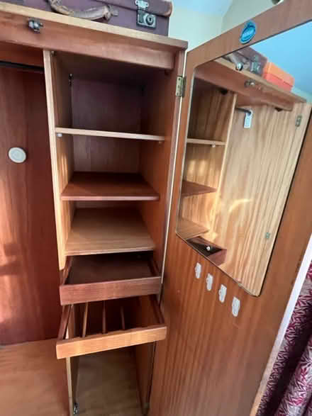 Photo of free Solid teak wardrobes x 2 (Mickleover DE3) #3