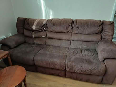 Photo of free 3 Seater Sofa and Recliner Sofa (B80 - Studley) #1