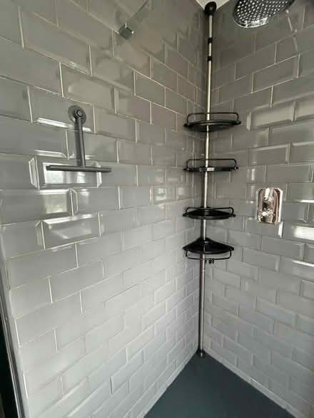 Photo of free Plastic Black Corner Shower Unit (Lightwood ST3) #1